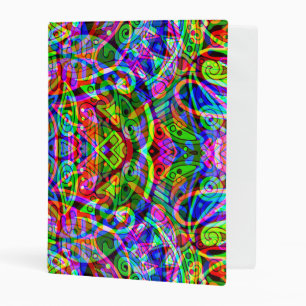 Sketching Fantasy Art - Abstract Neon Shift 3 Mini Binder