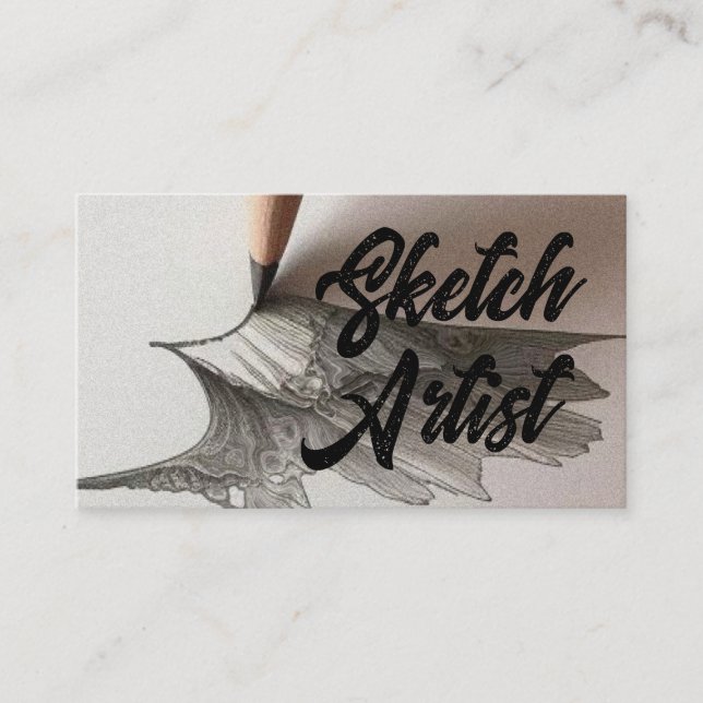 Sketching Sketch Artist Business Card (Front)