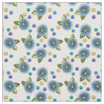Sketchy Blue Flower Fabric