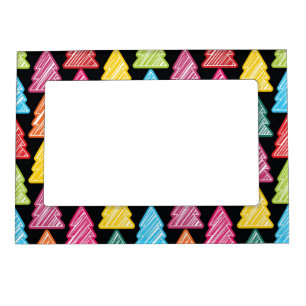 Sketchy Christmas Trees Magnetic Frame