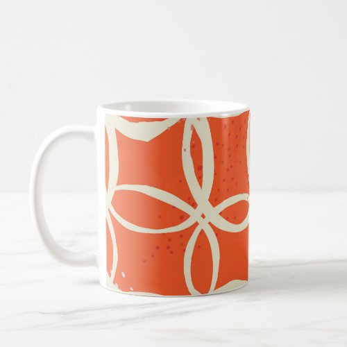 Sketchy Circles Trendy Seamless Design Coffee Mug