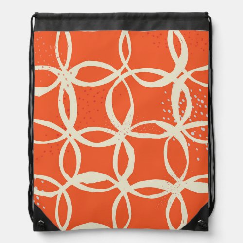 Sketchy Circles Trendy Seamless Design Drawstring Bag
