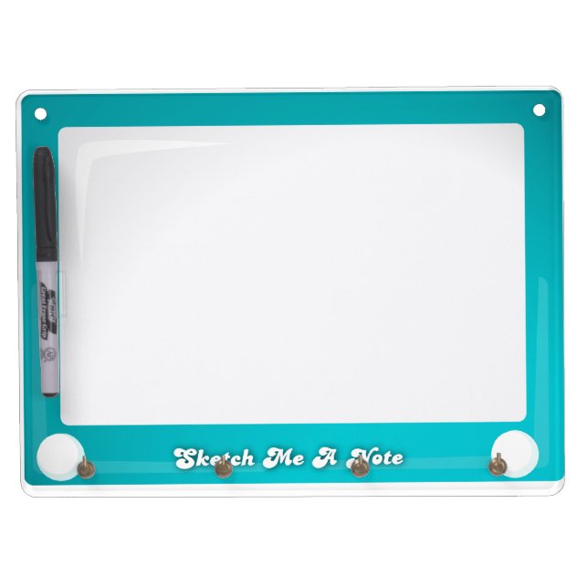Sketchy Etchy Note Time Dry Erase Board With Keychain Holder (Front)