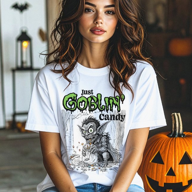 Sketchy Just Goblin’ Candy Women's T-Shirt (Creator Uploaded)