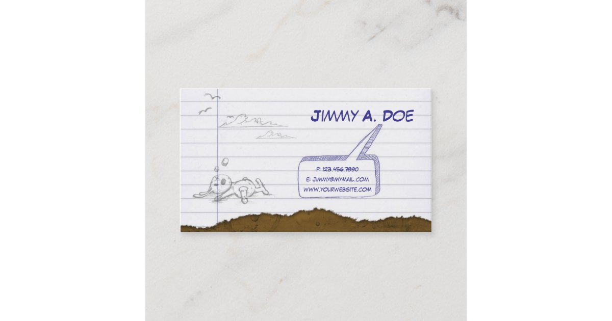 Sketchy Paper Business Card