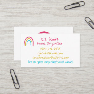 Sketchy Rainbow Business Cards
