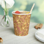 Sketchy Seahorse And Anchor Pattern Paper Cups