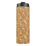 Sketchy Seahorse And Anchor Pattern Thermal Tumbler