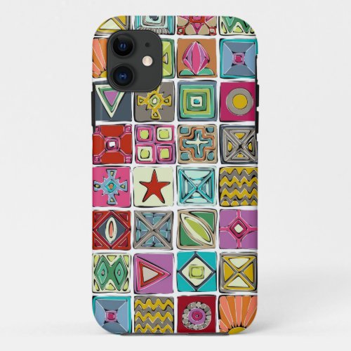 sketchy squares iPhone 11 case
