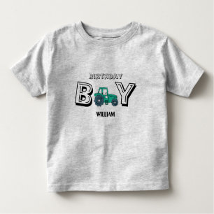 Sketchy Tractor Farm Boy Birthday Toddler T-shirt