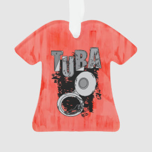 Sketchy Tuba and Text Ornament