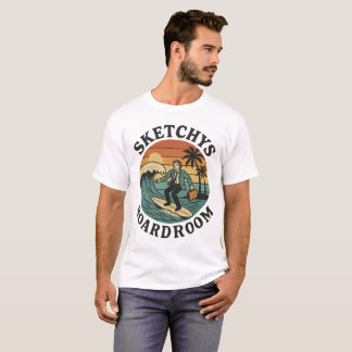 Sketchys Boardroom - Retro surf tshirt