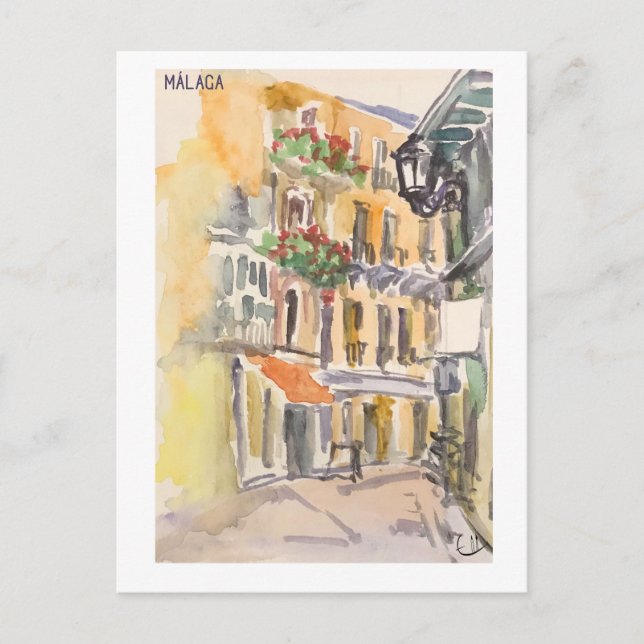 Skethchbook pages. Málaga m33 Postcard (Front)