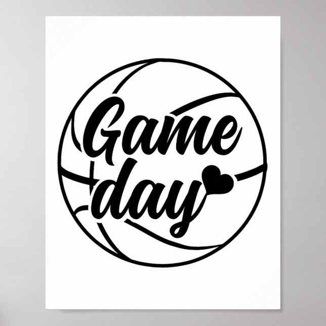 Sketll Game Day Sports Bll Coach Sketll Player  Poster (Front)