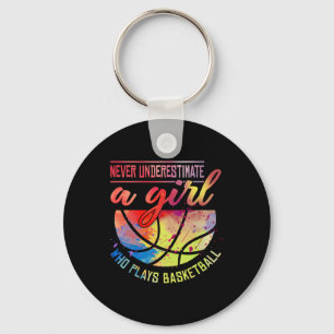 Sketll Gifts For Teen Girls Colorful Sports Design Keychain