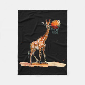 Sketll Giraffe Sketll Player Artwork Slam Dunk Fleece Blanket