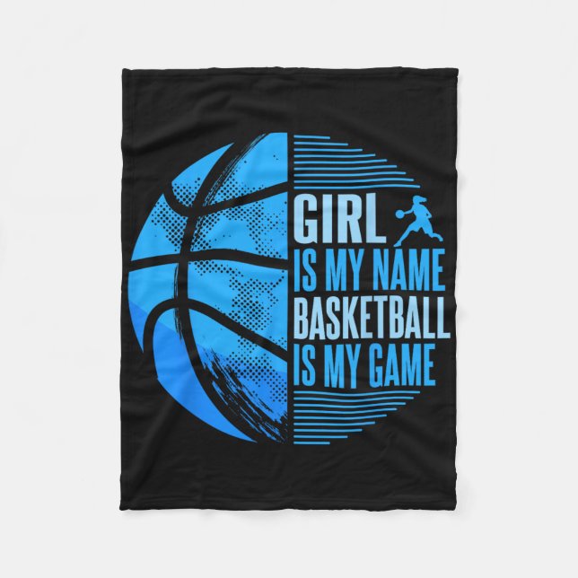 Sketll Girl Sketll Player Girls  Fleece Blanket (Front)