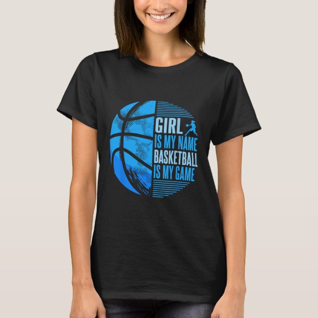 Sketll Girl Sketll Player Girls  T-Shirt (Front)