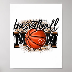 Sketll Mom Leopard Sketll Senior Mom Mother Day Poster