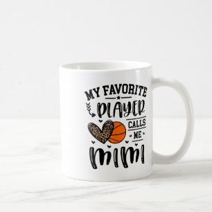 Sketll My Favorite Player Calls Me Mimi Heart Gran Coffee Mug