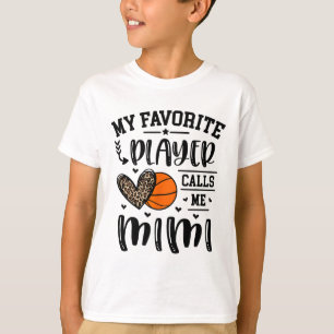 Sketll My Favorite Player Calls Me Mimi Heart Gran T-Shirt