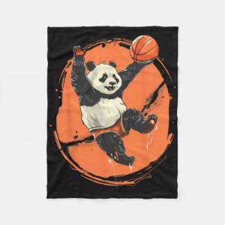 Sketll Panda Bear Drawing Animal Art Sketll Lover  Fleece Blanket
