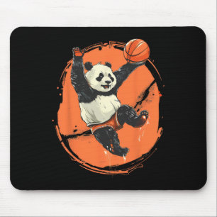 Sketll Panda Bear Drawing Animal Art Sketll Lover Mouse Pad