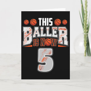 Sketll Player 5 Years Old Boy Sketll 5th Birthday Card