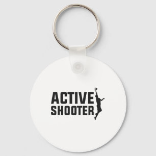 Sketll Player Active Shooter Sketll Lovers Men Wom Keychain