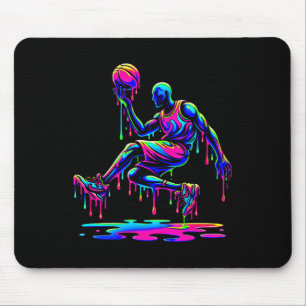 Sketll Player Jump Ice Cream Drippy Melting Liquid Mouse Pad