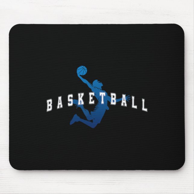 Sketll Player Team Blue Varsity Text  Mouse Pad (Front)