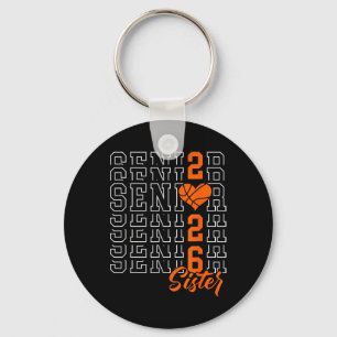 Sketll Senior Sister Graduation Cl Of 2026 Senior Keychain