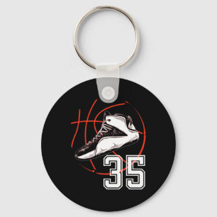 Sketll Shoes 35th Birthday Party Gift 35 Sports Lo Keychain
