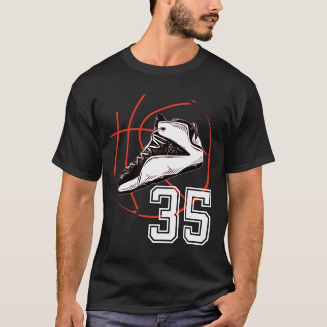 Sketll Shoes 35th Birthday Party Gift 35 Sports Lo T-Shirt (Front)