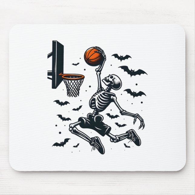 Sketll Skeleton Halloween Skeleton Sketll Player  Mouse Pad (Front)