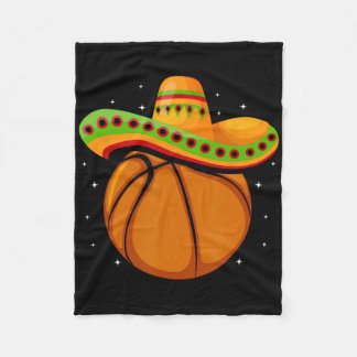 Sketll Sombrero Cinco De Mayo Fiesta Sport Mexican Fleece Blanket
