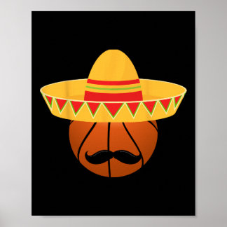 Sketll Sombrero For Cinco De Mayo Fiesta Celebrati Poster