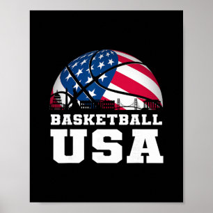 Sketll Usa Support The Team Usa Flag Dream Poster