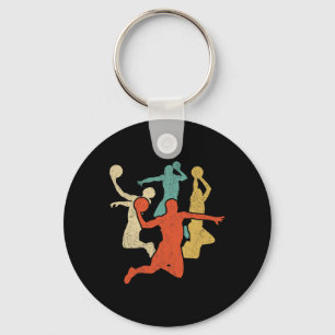 Sketll Vintage Silhouette 60s 70s Retro Gift Team Keychain