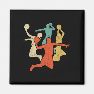 Sketll Vintage Silhouette 60s 70s Retro Gift Team  Magnet