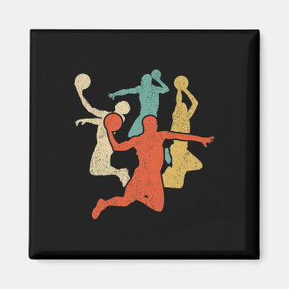Sketll Vintage Silhouette 60s 70s Retro Gift Team Magnet