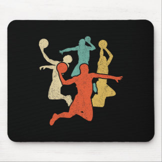Sketll Vintage Silhouette 60s 70s Retro Gift Team Mouse Pad