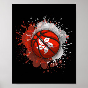 Sketll With Hong Kong Flag  Poster