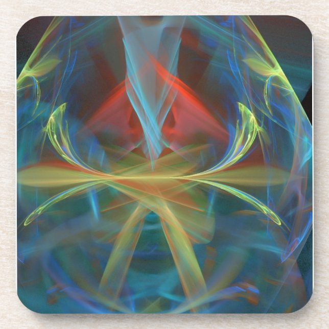 Skewed Rainbow Drink Coaster (Front)