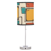 Skewed Squares Midcentury Pattern Table Lamp (Back)