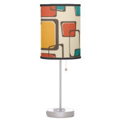 Skewed Squares Midcentury Pattern Table Lamp (Left)