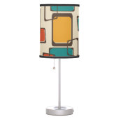 Skewed Squares Midcentury Pattern Table Lamp (Right)