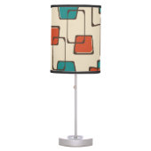 Skewed Squares Midcentury Pattern Table Lamp (Front)