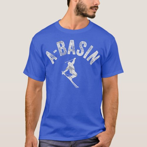 Ski A Basin CO Vintage Arapahoe Basin Skiing Cool  T_Shirt