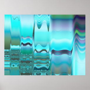 Ski Abstract Art Poster